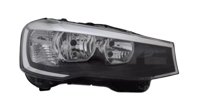 Reflektor przedni lewy BMW X3 (F25) 2014-2017, regulacja elektryczna, (H7/H7/PY21W/W21W/W5W) Depo 44411A8LMLDEM2