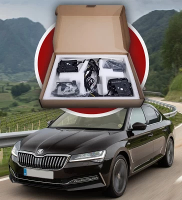 Zestaw domykania drzwi do Skoda Superb 2015–2024, 4 szt.