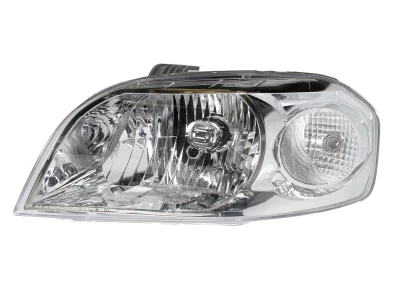 Reflektor przedni lewy Chevrolet Aveo SD 2006-2011/Zaz Vida SD 2012-, H4, z silniczkiem regulacji wysokości, Depo, 235-1104LMLD-EM