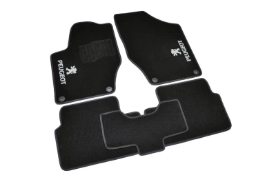 Dywaniki tekstylne do Peugeot 308 2007-2013, czarne, 5 szt., AVTM BLCCR1471 Dywaniki tekstylne do Peugeot 308 2007-2013, czarne, 5 szt., AVTM BLCCR1471