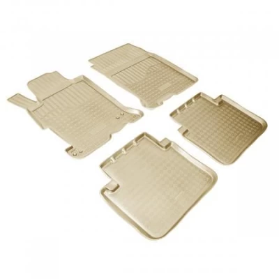 Polyurethane floor mats for Honda Accord 9 2013-, beige, Norplast, NPA10-C30-010B