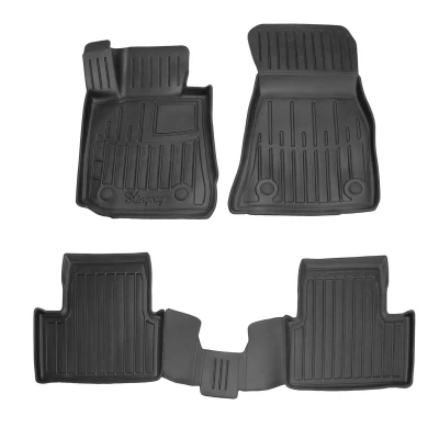 Polyurethane floor mats for BMW i4 G26 2022- with raised edges, 4 pcs Stingray 5027294