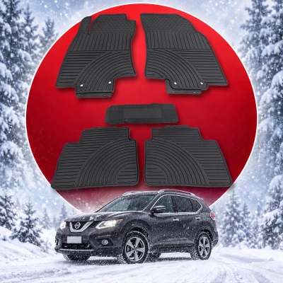 Oryginalne gumowe dywaniki do Nissan X-Trail T32 od 2014 HAVOC, pełny zestaw