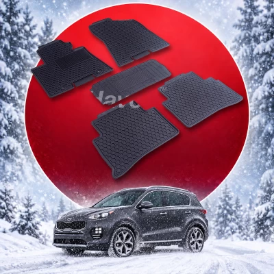 Oryginalne gumowe dywaniki do Kia Sportage od 2015 HAVOC, pełny zestaw