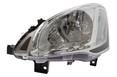 Reflektor przedni lewy Citroen Berlingo/Peugeot Partner 2012-, regulacja elektryczna, z silnikiem, H4/PY21W/W5W, Depo, 552-1141LMLD-EM