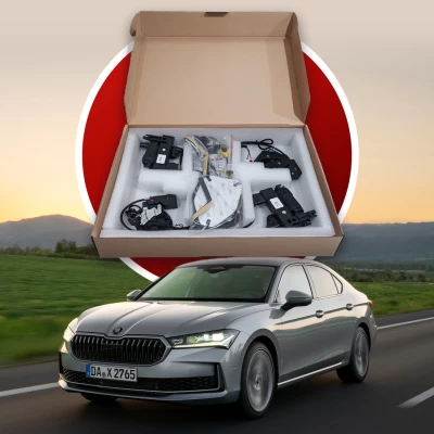 Zestaw domykania drzwi do Skoda Superb IV 2024–2026, 4 szt.
