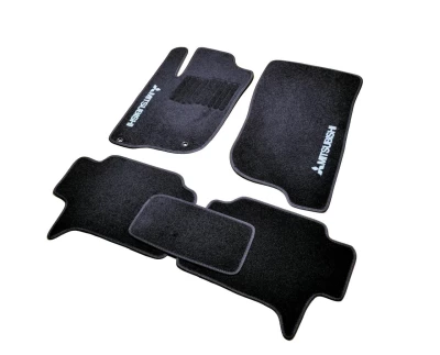 Dywaniki tekstylne do Mitsubishi Pajero Sport 2008-2015, czarne, 5 szt., AVTM BLCCR1402
