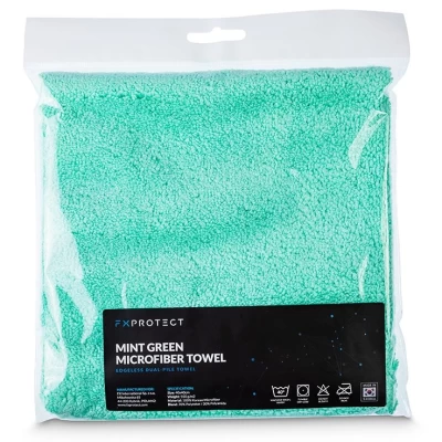 Miękki Mikrofibra ściereczka FX Protect bez krawędzi do ogólnego zastosowania zastosowanie Mint Green 40×40 cm FX Protect K9GXLR-604