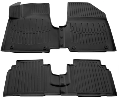 Polyurethane floor mats for Hyundai Ioniq 5 2021-/Kia EV6 2021-, with raised edges, 4 pcs, Stingray, 5009124