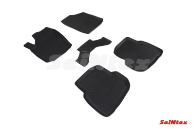Floor mats for Volkswagen Polo SD 2019-, Rubber, 5 pcs, Seintex, 91379