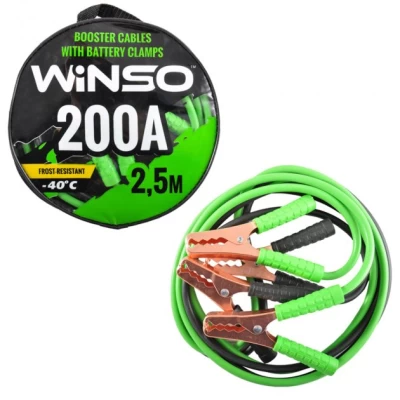 Przewód rozruchowy 200 A 2,5 m w okrągłej torbie Winso 138210