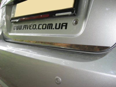Chromowana listwa klapy bagażnika Chevrolet Aveo Sd 2006-2011, Carmos, 6452912