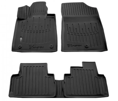 Polyurethane floor mats for Hyundai Santa Fe 4 TM 2020-, with raised edges, 5 pcs, Stingray, 5009145