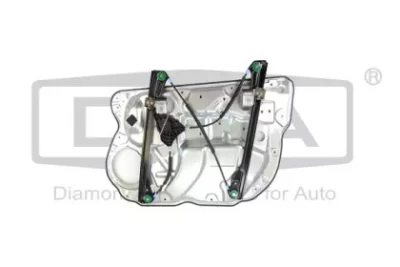 Podnośnik szyby przedni lewy Volkswagen Polo 2002-2009, z panelem, bez silnika, elektryczny, DPA, 88370139902