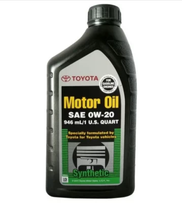 Olej silnikowy Toyota/Lexus Motor Oil 0W-20 SN, 0,946 L Toyota/Lexus 002790WQTE