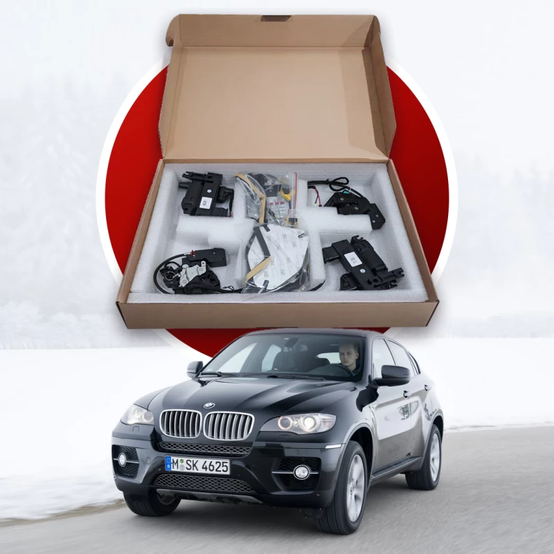 Zestaw domykania drzwi do BMW X6 E71 2008–2014, 4 szt.