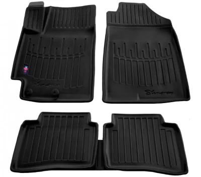 Polyurethane floor mats for Hyundai Accent 2017-, with raised edges, 5 pcs, Stingray, 5009055 Polyurethane floor mats for Hyundai Accent 2017-, with raised edges, 5 pcs, Stingray, 5009055
