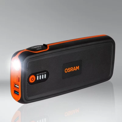 Ładowarka akumulatora i Urządzenie rozruchowe (12V, 16800mAh) wbudowany latarka Osram OBSL400