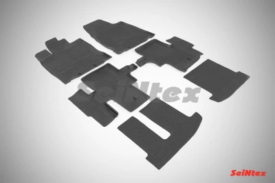 Dywaniki do Nissan Pathfinder 2014-, guma, 5 szt., Seintex, 86189