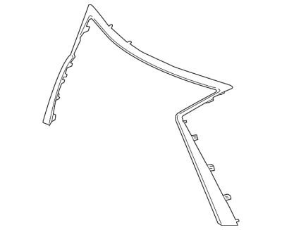 Oryginalna listwa atrapy chłodnicy Lexus RX 2015-, górna, chromowana, 53121-48130