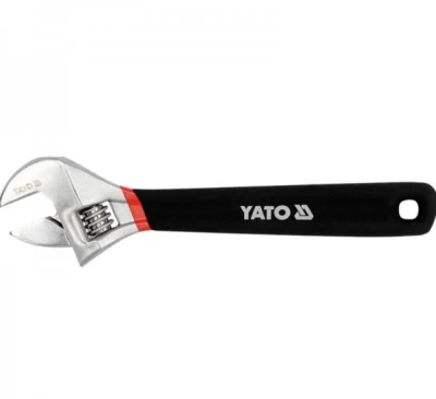 Klucz nastawny z gumową nakładką na rękojeści, długość 250 mm 30 mm Yato YT-21652