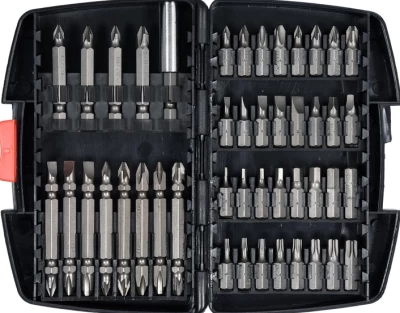Zestaw bitów 45 szt. (TORX, HEX, PZ2, PH2, SQ, PZ3, PH1, PH3, PZ1, PZ0, PH0, SL4, SL6, SL7, SL5, SL3) Yato YT-04620