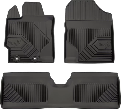 Dywaniki do Toyota Yaris 2011-2019, wersja niehybrydowa, z podwyższonymi rantami, Frogum, FG 77407749