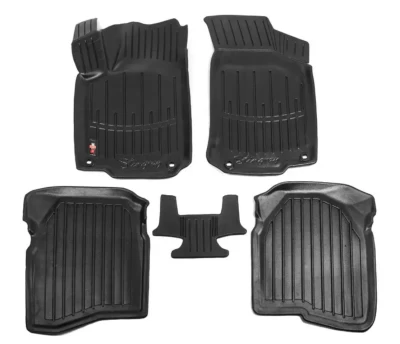 Dywaniki poliuretanowe do Toyota Hilux 7 2004-2015, (załoga kabina), prawe Kierownica, z podwyższonymi rantami, 5 szt., Stingray, 5022425