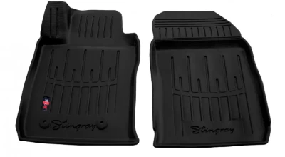 Polyurethane floor mats for Ford Fiesta Mk7 2010-2017, USA, with raised edges, 2 pcs, Stingray, 5007042