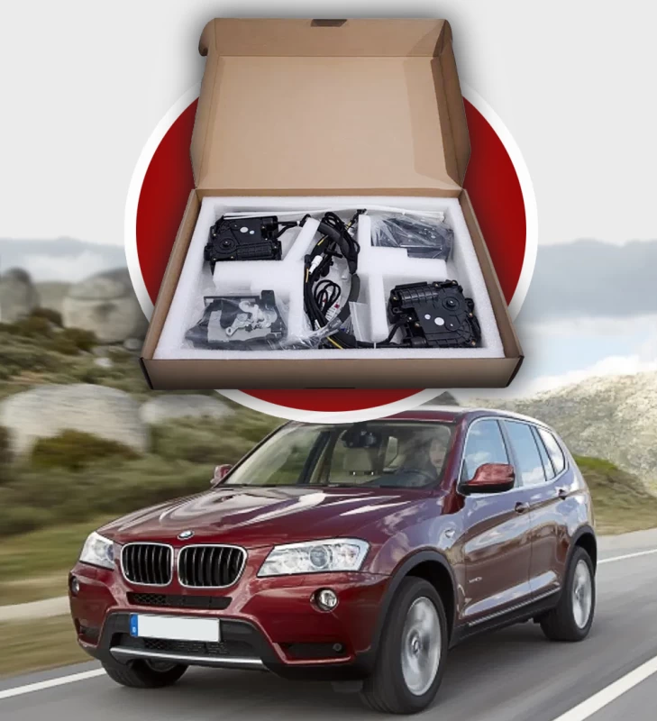Zestaw domykania drzwi do BMW X3 F25 2010–2017, 4 szt.