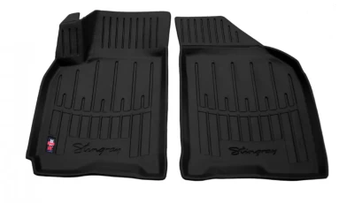 Polyurethane floor mats for Chevrolet Lacetti 2004-/Daewoo Gentra 2013-, with raised edges, 2 pcs, Stingray, 5002012