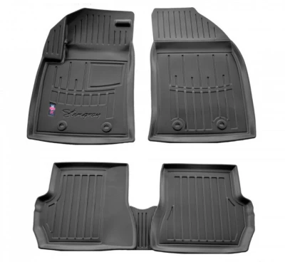 Polyurethane floor mats for Ford Fiesta 2002-2008, with raised edges, 5 pcs, Stingray, 5007125