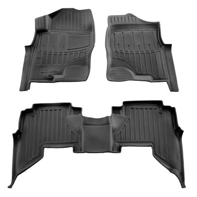 Dywaniki poliuretanowe do Nissan Pathfinder 3 R51 2005-2010 z podwyższonymi rantami, 3 szt. Stingray 5014233