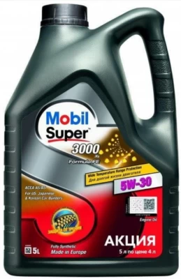 Olej silnikowy Mobil Super 3000 Formula FE 5W-30 5 L MOBIL 151525