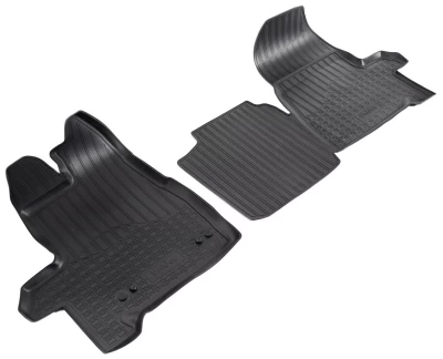 Polyurethane floor mats for Ford Transit Tourneo Custom 2013-, short wheelbase, front, Norplast, NPA01-C22-750 Polyurethane floor mats for Ford Transit Tourneo Custom 2013-, short wheelbase, front, Norplast, NPA01-C22-750