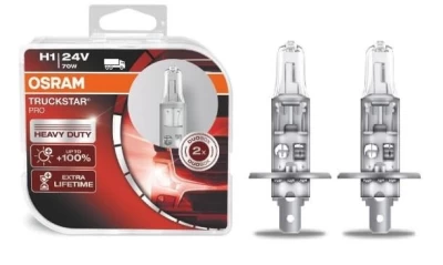 Żarówka samochodowa H1 TruckStar Pro+120% 24V 70W P14,5s (opakowanie blistrowe 2 szt.)