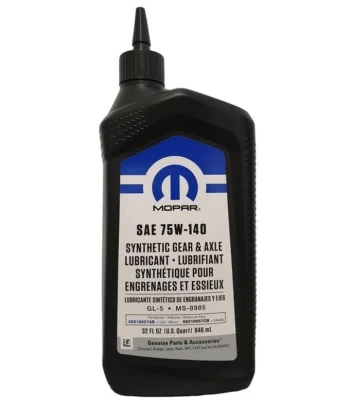 Olej przekładniowy Chrysler/Mopar Synthetic Gear & Axle Lubricant 75W-140 0,946 L Chrysler 68218657AB