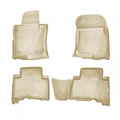 Dywaniki poliuretanowe do Toyota Land Cruiser Prado 150 2013-, 5 miejsc, beżowe, Norplast, NPL-Po-88-54B