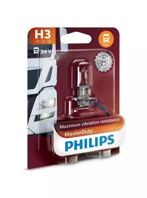 Żarówka samochodowa H3 MasterDuty 12V 50W PK22s (opakowanie blistrowe 1 szt.) Żarówka samochodowa H3 MasterDuty 12V 50W PK22s (opakowanie blistrowe 1 szt.)