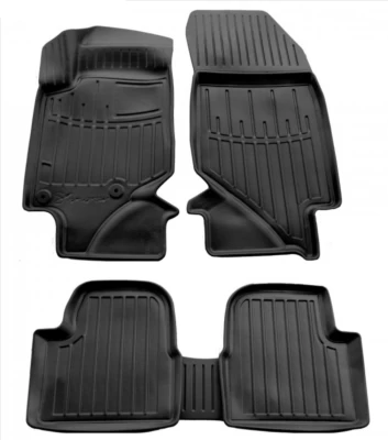Polyurethane floor mats for Citroen C4 X 2020-, with raised edges, 5 pcs, Stingray, 5003045