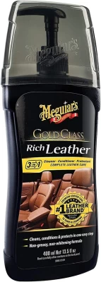 Żel 3 w 1 do pielęgnacji skórzanego wnętrza Meguiars Gold Class™ Rich Leather Gel 400 ml Meguiars G17914