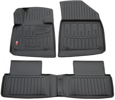 Polyurethane floor mats for Citroen C5 2008-2017, with raised edges, 4 pcs, Stingray, 5003024