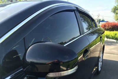 Owiewki szyb do (z chromowaną listwą) Lexus GS 2012-LE18-M HIC