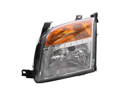Reflektor przedni lewy Ford Fusion 2006-2012, H4, z pomarańczowym kierunkowskazem, regulacja elektryczna, z silnikiem, Depo, 431-1198LMLD-EM Reflektor przedni lewy Ford Fusion 2006-2012, H4, z pomarańczowym kierunkowskazem, regulacja elektryczna, z silnikiem, Depo, 431-1198LMLD-EM