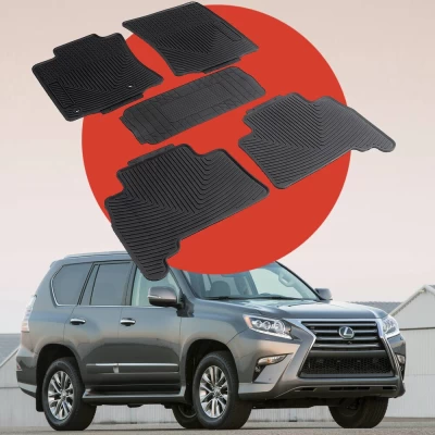 Oryginalne gumowe dywaniki do LEXUS GX460 2017 2018 2019 2020 HAVOC, pełny zestaw