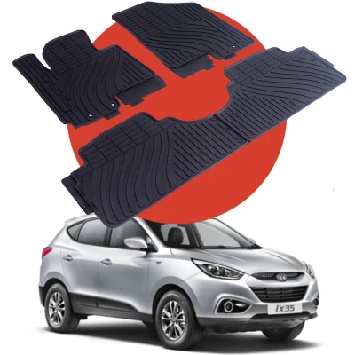 Oryginalne gumowe dywaniki do Hyundai ix35 od 2010 do 2015 HAVOC, pełny zestaw