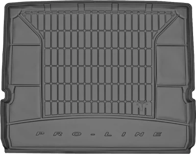 Mata do bagażnika Ford S-Max 2006-2015, 7 miejsc, bez dwupoziomowej podłogi bagażnika, złożony rząd siedzeń 3, Pro-Line, Frogum FG TM403215