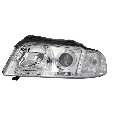 Reflektor przedni lewy Audi A4 1999-2001, H7/H7, regulacja elektryczna, Depo, 441-1137L-ND-EM