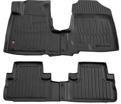Polyurethane floor mats for Honda CR-V 2006-2012, with raised edges, 4 pcs, Stingray, 5008044