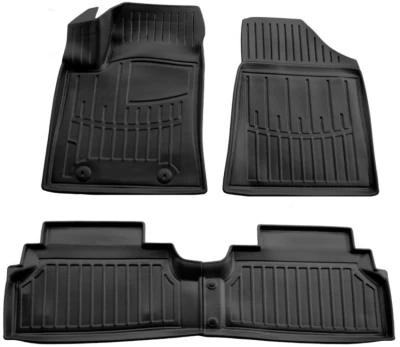 Polyurethane floor mats for Hyundai Kona electric 2023-, with raised edges, 4 pcs, Stingray, 5009344